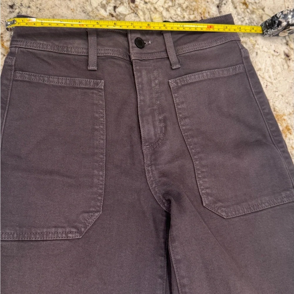 Women's Just Black Denim Gray The Nautical Way High Rise Wide-Leg Raw Hem Sz 25 - Picture 3 of 7